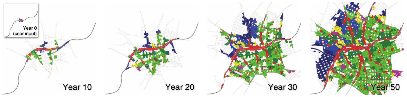 Weber, Basil, Pascal Müller, Peter Wonka, and Markus Gross. 2009. “Interactive Geometric Simulation of 4D Cities.” Computer Graphics Forum 28 (2): 481–92. doi:http://doi.org/10.1111/j.1467-8659.2009.01387.x.